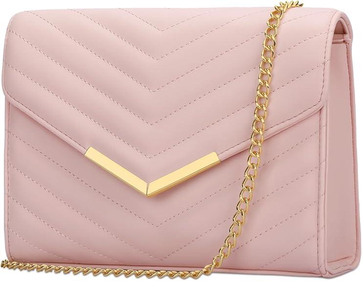 KKXIU Women Formal Vegan Leather Evening Envelope Clutch Purses and Handbags for Party Wedding Prom Bridal