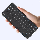 Universal Wireless Keyboards Ultra Light Portable Mini Keyboard with Adjustable Angle Stand & Leather Case,Computer Keyboards Rechargeable Travel Bluetooth Keyboard for iPad Android,Windows and iOS