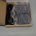 BESTEK Universal Travel Adapter 220V to 110V Voltage Converter with 6A 4-Port USB Charging and UK/ AU/ US/ EU Worldwide Plug Adapter (Black)