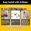 4 x Plastic Access Panel 14x14 inches with Spring Click Technology - No Tools Required - For Drywall, Ceiling and Wall - Access Door for Plumbing, HVAC and Other Holes or Openings (4)