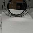 Hicarer 4 Pcs Decorative Round Modern Circle Mirror Wall Art Ring Metal Mirror Wall Mounted for Bedroom, Living Room, Entryway, Dining Room, Hallway (Black)