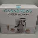 CASABREWS 3700 Essential Espresso Machine 20 Bar, Stainless Steel Cappuccino & Latte Machine with Steam Frother for Home, 43.9oz Water Tank, Coffee Gift for Women & Men, Silver