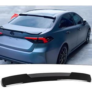 Rear Window Roof Spoiler Visor Wing Compatible with Toyota Corolla Sedan L/LE/SE/XLE/XSE 2020 2021 2022 2023 2024 2025 2026 Top Wing Lip Accessories (Glossy Black)