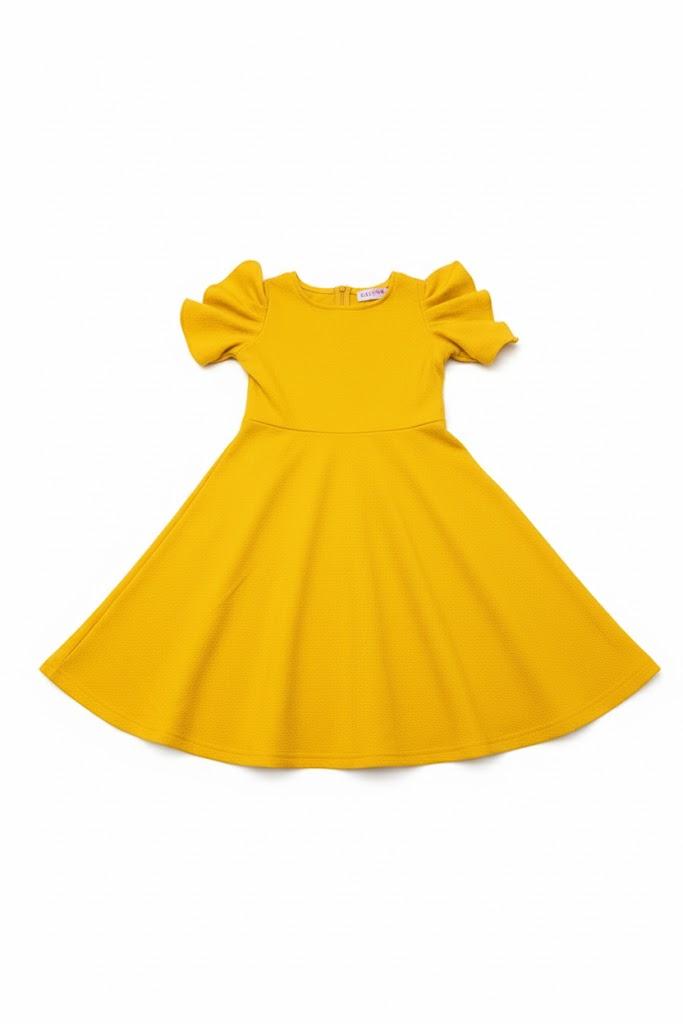 GORLYA Dress For Girls Size 8Y, Yellow