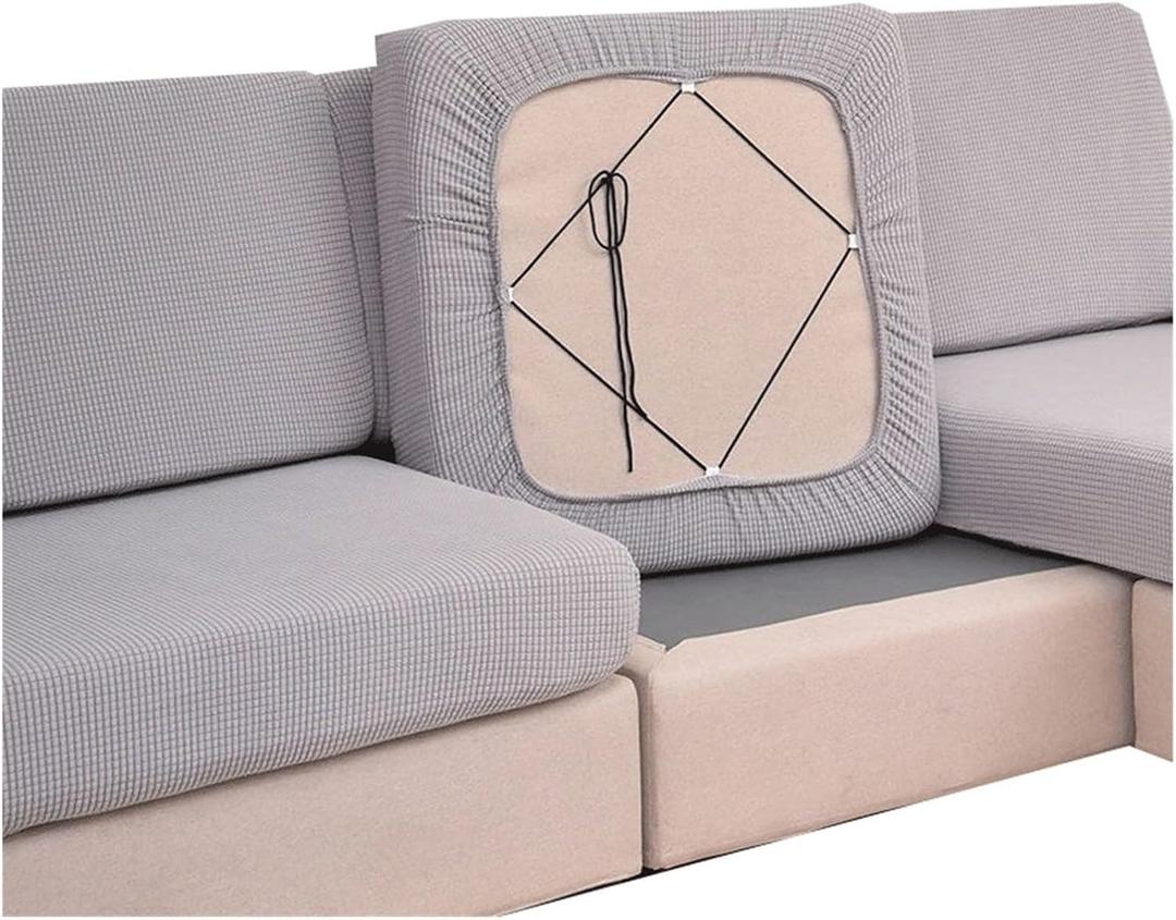 Couch Slipcover Soft Stretch Sofa Protector Cover 1 2 3 4 seater, L Shape Sectional Couch Covers For Dogs Pets, Separate Sofa Seat Cushion Slipcovers For Living Room, Washable(#33,65-95cm*95-135cm)