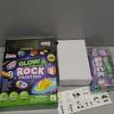 Rock Painting Kit- Glow in The Dark Rock Kit, Arts and Crafts for Kids Ages 6-12, Art Supplies Toy , Kids Craft Paint Kits, Arts & Crafts for Boys Girls Birthday Party Gift Toy