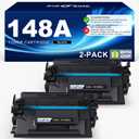 INK E-SALE 148A Toner Cartridge Black 4001n 4101fdw (with Chip) Compatible Replacement for HP 148 148A 148X W1480A W1480X for HP Pro MFP 4101fdw 4101fdn 4001dw 4001dn 4001n Printer (2 Pack)
