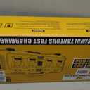 Upgraded 8A Fast Battery Charger Station for Dewalt Batteries, 4 Port 32A Total Output, 4X Faster Charging, DCB104 Charger, Fits 12V MAX, 20V MAX & Flex 20V/60V Batteries, Compatible with Toughsystem