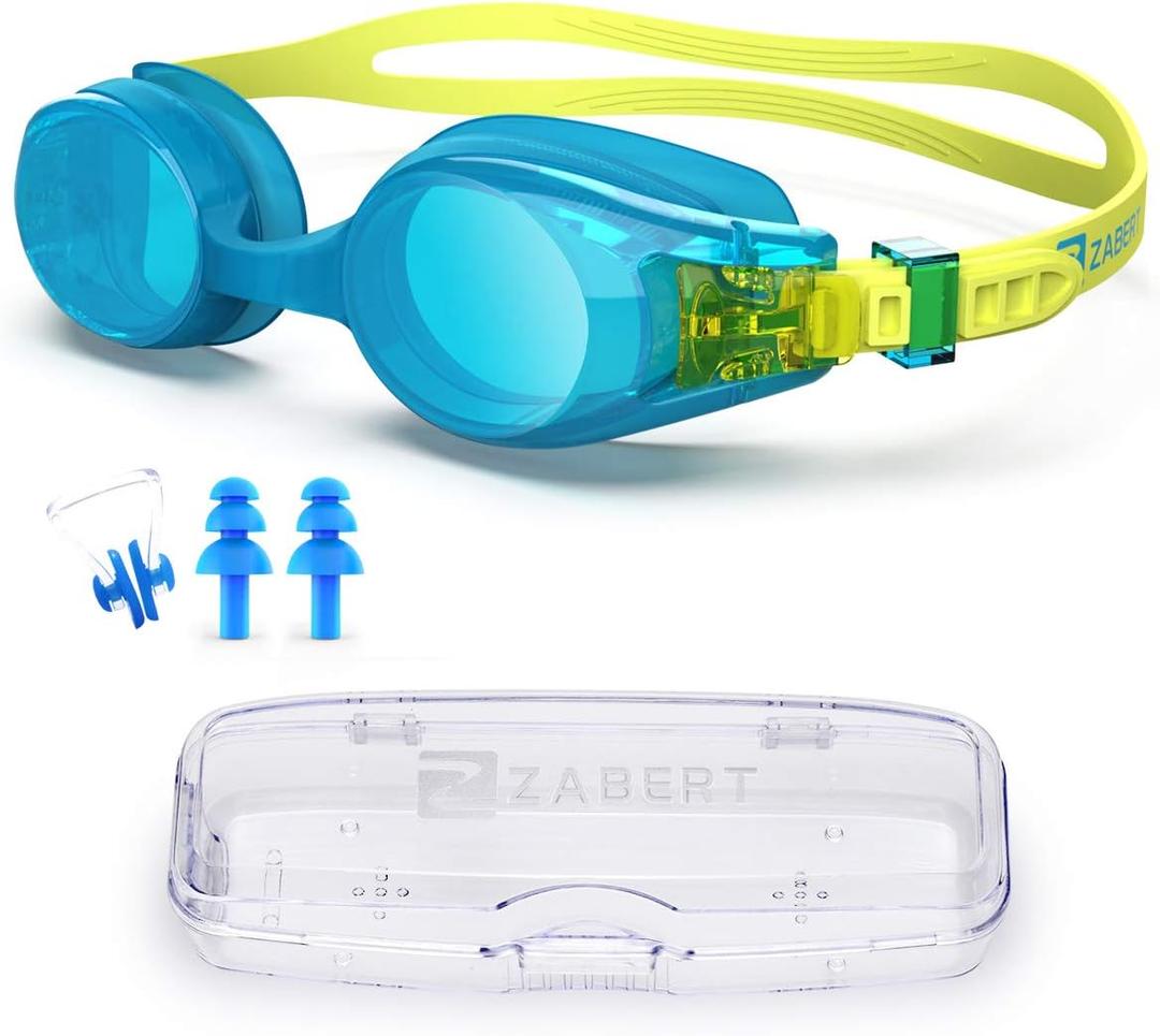 KX Toddlers Baby Swim GogglesKids Swimming Goggles for Kids Age 0-5 Years Old (#3.blue)