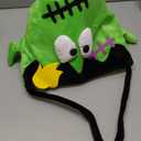 Halloween Trick or Treat Bag, Green Monster Plush Candy Tote Bucket Multipurpose Portable Collapsible Reusable Goody Bucket - Best Halloween Party choice