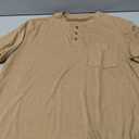 CRYSULLY Men's Henley Shirt Short Sleeve Cotton T-Shirts Pocket 3 Button Tops Lightweight Casual Basic Tee L