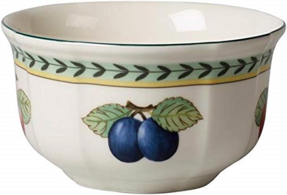 Villeroy & Boch French Garden Fleurence Soup/Cereal, Premium Porcelain, Made in Germany, 4.75 in, 8 oz Capacity, White/Multicolored