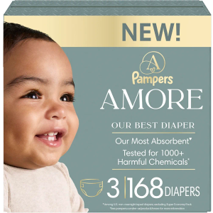 Pampers AMORE, Size 3, Our Best Diaper, 1 Pack (Count of 168)