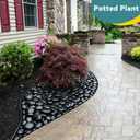 Rahato 40lbs Black Rocks for Planters, 3-4 Inch Decorative Rocks for Potted Plants, Polished Garden Stones for Outdoor Landscaping, Walkways, Yard, River Rocks for Flower Pots, Vase
