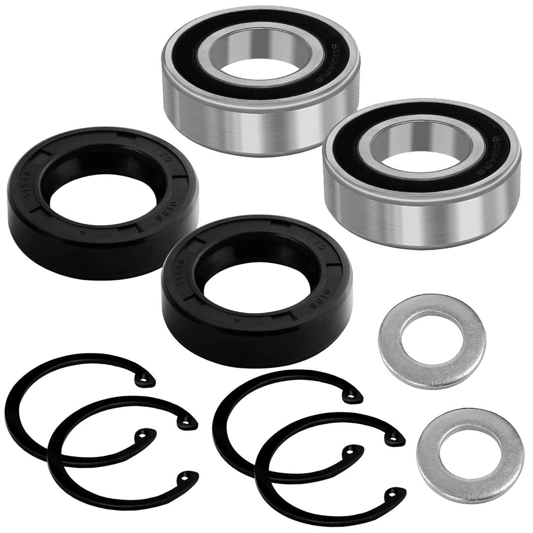 Golf Cart Rear Axle Shaft Bearing & Seal Kit for EZGO TXT RXV Marathon Medalist 1978-UP Electric Golf cart, OEM 611931 15112-G1 15112G1 70181-G01 70181G01 620343, 2 Pack