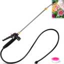 Enhon Replacement Sprayer Wand Compatible with PetraTools & Greenworks, Retractable 29" Stainless Steel Pump Action Pressure Sprayer with Adjustable Nozzle, Trigger Wand & Hose