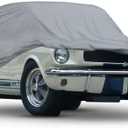 MotorTrend Custom Fit Car Cover for Ford Mustang 1965-2004, All-Weather Protection for Cars Trucks & SUVs, UV Resistant Waterproof Scratch-Resistant, Vehicle Cover for Outdoor & Indoor