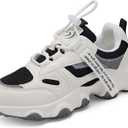 Casbeam Kids Breathable Sneakers Mesh Lightweight Easy Walk Casual Sport Strap Athletic Running Shoes for Boys Girls (3 Big Kid, 057-b1)