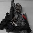 Barleit 71'' Life Size Halloween Decorations Outdoor, Electric Skeleton with Glowing Eyes Sound Adjustable Arms Swaying Body Voice/Touch Sensing, Halloween Animatronics for Indoor Yard Lawn Decor