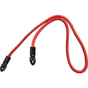 Camera Strap Vintage 100cm Nylon Climbing Rope Vintage Camera Strap Handmade Nylon Leather Neck Shoulder Sling (Red)