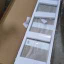 Shower Glass Panel 20.5" W x 78" H, Fexed Shower Sreen for Walk-in Bathroom, 5/16"(8mm) SGCC Clear Tempered Glass Shower Wall Panels, Matte Black