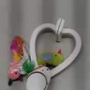 Interactive Cat Toys for Indoor Cats: Automatic Flying Bird Feather Wand Chase Exercise Enrichment Stimulation, USB Rechargeable Durable Safe Hanging Toy for Bored Kittens Adult Multi Cat Households (White)