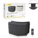 Car Trash Can Small Leather Vehicle Trash Bin Car Dustbin Garbage Organizer Holder with Trash Bag Foldable Mini Cars Storage Bag Container for Auto SUV Van Trucks (Black,Hanging Hook)