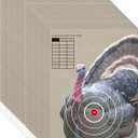 23x35 Inch Shooting Targets,Paper Silhouette Shooting Targets for Indoor and Outdoor Use, Range,Suitable for Handguns,Pistols,Rifles,Airguns,Pellet Gun,BB Guns (14x21 inches(Turkey))