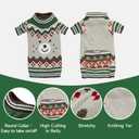 Small Dog Sweater for Male Female - Warm Halloween Autumn Knit Sweaters With Long Legs for Yorkie Chihuahua (XX-Large, Brown)