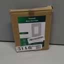 6-Pack Decorator Outlet Cover Plate, Decorative Switch Plates and Outlet Covers, Pure White Metal Wall Plates for Electrical Outlets, Receptacle, GFCI Outlet, Dimmer Switch