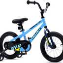 Chipmunk Kids Bike Toddlers 12 14 16 18 Inch Wheel Bicycle Beginners Boys Girls Ages 3-11 Years, Multiple Color Options (Rocket Light Blue)
