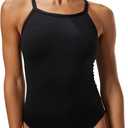 TYR Women's Tyreco Solid Diamondback Swimsuit (34, Black)