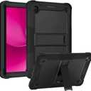 Case for T-Mobile REVVL Tab 2 Android 15 Tablet 10.1 inch,Heavy Duty Shockproof Protective Cover with Kickstand,Kids Friendly,4 Corners Thicken Shockproof, Black