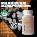 3 x Magnesium Glycinate Gummies 1000mg - Sugar Free Magnesium Potassium Supplement with Vitamin D, B6, CoQ10 for Calm Mood & Sleep Support - 60 Orange Gummies