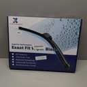 X AUTOHAUX 2pcs 26"+19" Silicone Front Windshield Wiper Blade for Honda Crosstour 2010-2016 for Honda Accord 2008-2017 Windscreen Wiper OE Replacement Set All-Seasons J/U Hook