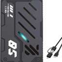 Ultra Slim Portable External Hard Drive USB 3.0 HDD Storage for PC, Laptop, Mac, Xbox one, PS4, PS5 (1TB)