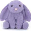Apricot Lamb Toys Plush Purple Bunny Rabbit Stuffed Animal with Fluffy Soft Ears (Purple Bunny, 8 Inches)