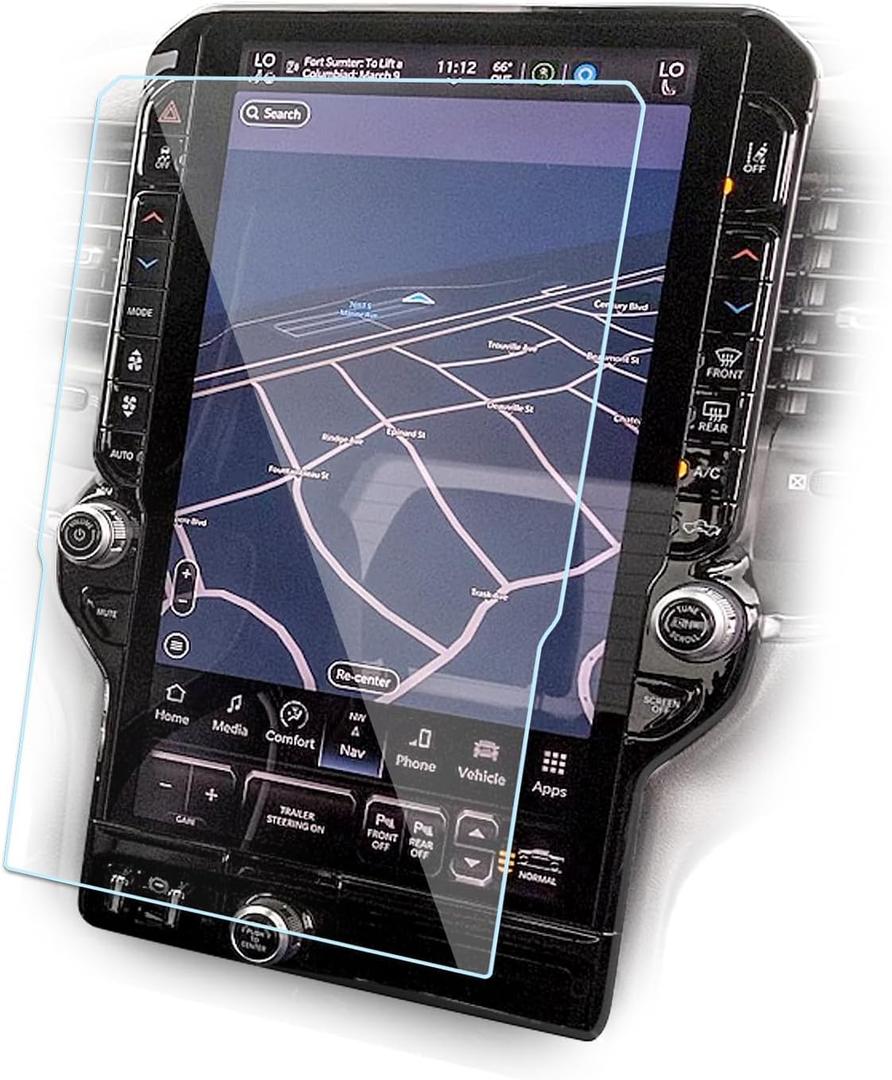 2025 RAM 1500 Screen Protector 14.4Inches for Tempered Glass Screen Protector 2025 Dodge Ram 1500 Uconnect Protective Film 2025 Ram Accessories Tempered Glass-Glossy 2025 RAM 1500 Screen Protector 14.4Inches for Tempered Glass Screen Protector 2025 Dodge Ram 1500 Uconnect Protective Film 2025 Ram Accessories Tempered Glass-Glossy