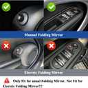 Mirror Cover for MINI Cooper R55 R56 R57 R58 R59 R60 R61 2007-2016 Manual Folding Mirrors Side Mirror Caps(Glossy Black)