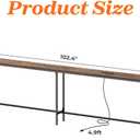 SUPERJARE 102.4 Inch Sofa Table with Power Outlets and USB-C Port, 5.9 Inch Narrow Console Tables, Entryway Hallway Couch Tables with Storage, Behind Sofa, Small Spaces, Living Room, Rusitc Brown