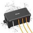 Diivoo Medium Weatherproof Extension Cord Cover, Outdoor Plug Protector Waterproof, Outdoor Extension Cord Box for Power Strip, Holiday Lights, Patio Heaters, Black