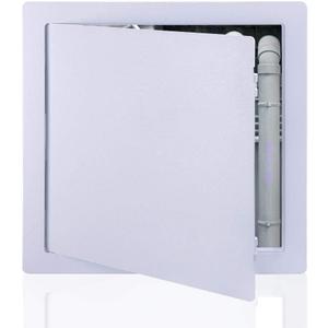 Suteck Plastic Access Panel for Drywall Ceiling 10 x 10 Inch Reinforced Plumbing Wall Access Doors Removable Hinged White