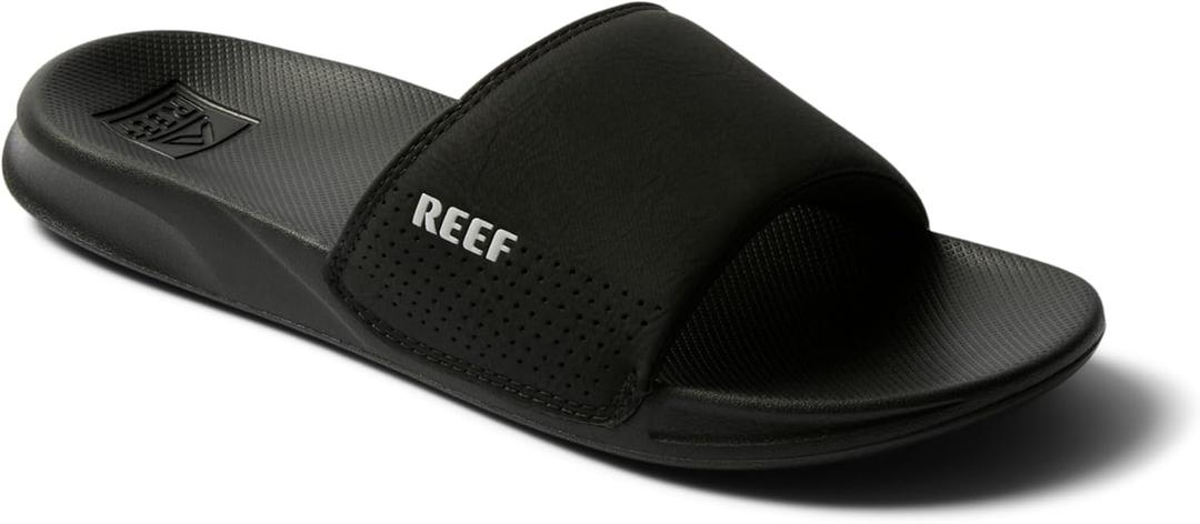 REEF Men's One Slide Sandals (12, Black)