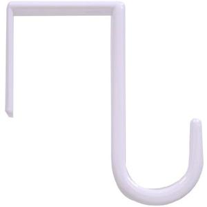 Hardware Essentials 852102 Over The Door Hook Small Plastic White, 2 Pack