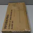 WORKPRO 12" Clamps for Woodworking 2-Pack, Quick-Release Wood Clamps/Spreader Light Duty, One Hand F Clamps 150 LBS Load Limit, Ideal for Woodworking and DIY Projects