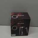 Huogary Milk Frother, Milk Steamer for Milk Foam & Hot Milk(4.5oz/10.5oz), Electric Milk Frother and Warmer for Homemade Coffee, 120V (Black)