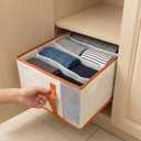 Closet Organizers and Storage Bins, Large Collapsible Fabric Shelf Organizer with Handles, Decorative Storage Baskets for Organizing Handbags, Clothes, Purses, Hats, Towels,Bedroom & Closet Storage