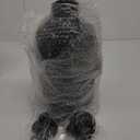 Coolflask Gallon Water Bottle Insulated with Straw&3 Lids, 128 oz Water Jug Large Stainless Steel Metal Vacuum Wide Mouth for Sports, Gym or Office, Non-BPA Keep Cold 48H Hot 24H, Magic Black