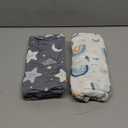 BBROLEX Baby Fitted Crib Sheets: Kid Crib Sheets - Set of 2 for Toddler Standard Size Crib Mattress for Boys and Girls - Jersey Knit Crib Bed Sheets Rainbow Stars