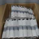 700 PCS White and Silver Plastic Dinnerware Set for 100 Guests, 200 Disposable Plates for Party, 100 Pre Rolled Napkins with Silver Silverware, 100 Cups